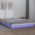 Cadru de pat cu LED, dublu, alb, 135x190 cm, lemn masiv GartenMobel Dekor