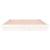 Cadru de pat cu LED, dublu, alb, 135x190 cm, lemn masiv GartenMobel Dekor