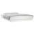 Cadru de pat cu LED, alb, 140x190 cm, lemn masiv GartenMobel Dekor