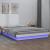 Cadru de pat cu LED, alb, 140x190 cm, lemn masiv GartenMobel Dekor