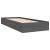 Cadru de pat mic single, gri, 75x190 cm, lemn masiv GartenMobel Dekor