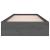 Cadru de pat mic single, gri, 75x190 cm, lemn masiv GartenMobel Dekor