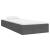 Cadru de pat mic single, gri, 75x190 cm, lemn masiv GartenMobel Dekor