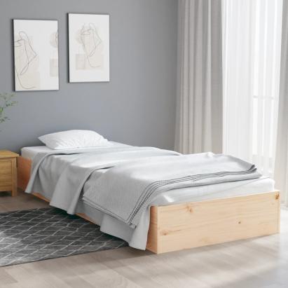 Cadru de pat single, 90x190 cm, lemn masiv GartenMobel Dekor