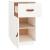 Dulap de birou, alb, 40x50x75 cm, lemn masiv de pin GartenMobel Dekor