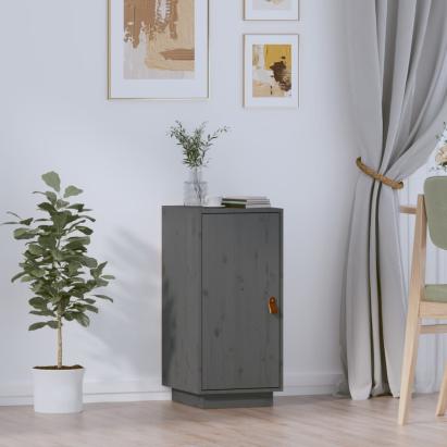 Servantă, gri, 34x40x75 cm, lemn masiv de pin GartenMobel Dekor