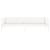 Pat de zi, alb, 90x190 cm, lemn masiv de pin GartenMobel Dekor