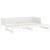 Pat extensibil de zi, alb, 2x(80x200) cm, lemn masiv de pin GartenMobel Dekor