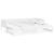 Pat extensibil de zi, alb, 2x(80x200) cm, lemn masiv de pin GartenMobel Dekor