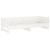 Pat extensibil de zi, alb, 2x(80x200) cm, lemn masiv de pin GartenMobel Dekor