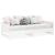 Pat extensibil de zi, alb, 2x(80x200) cm, lemn masiv de pin GartenMobel Dekor