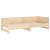 Pat extensibil de zi, 2x(90x190) cm, lemn masiv de pin GartenMobel Dekor