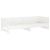Pat extensibil de zi, alb, 2x(90x190) cm, lemn masiv de pin GartenMobel Dekor