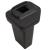Cotieră auto, negru, 15x32x(40-52) cm ABS GartenMobel Dekor