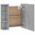Dulap cu oglindă și LED, gri sonoma, 70x16,5x60 cm GartenMobel Dekor