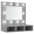Dulap cu oglindă și LED, gri sonoma, 60x31,5x62 cm GartenMobel Dekor