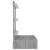 Dulap cu oglindă și LED, gri sonoma, 60x31,5x62 cm GartenMobel Dekor