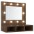 Dulap cu oglindă și LED, stejar maro, 60x31,5x62 cm GartenMobel Dekor
