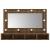 Dulap cu oglindă și LED, stejar maro, 90x31,5x62 cm GartenMobel Dekor