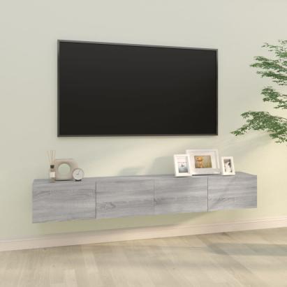 Comode TV, 2 buc., gri sonoma, 100x30x30 cm, lemn prelucrat GartenMobel Dekor