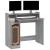 Birou cu lumini LED, gri sonoma, 97x90x45 cm lemn prelucrat GartenMobel Dekor