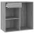 Dulap de cosmetice, gri sonoma, 80x40x75 cm, lemn prelucrat GartenMobel Dekor