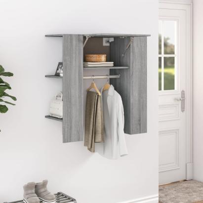 Dulap de hol, gri sonoma, 97,5x37x99 cm, lemn prelucrat GartenMobel Dekor