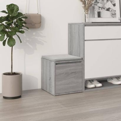 Cutie cu sertar, gri sonoma, 40,5x40x40 cm, lemn compozit GartenMobel Dekor