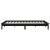 Cadru de pat Super King, negru, 180x200 cm, lemn masiv de pin GartenMobel Dekor