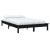 Cadru de pat Super King, negru, 180x200 cm, lemn masiv de pin GartenMobel Dekor