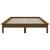 Cadru de pat dublu 4FT6, maro miere, 135x190 cm, lemn masiv pin GartenMobel Dekor