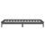 Cadru de pat cu LED, gri, 90x200 cm, lemn masiv GartenMobel Dekor