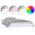 Cadru de pat cu LED, alb, 100x200 cm, lemn masiv GartenMobel Dekor