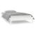 Cadru de pat cu LED, alb, 100x200 cm, lemn masiv GartenMobel Dekor