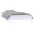 Cadru de pat cu LED, alb, 100x200 cm, lemn masiv GartenMobel Dekor