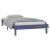 Cadru de pat cu LED, gri, 100x200 cm, lemn masiv GartenMobel Dekor