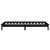 Cadru de pat cu LED, negru, 100x200 cm, lemn masiv GartenMobel Dekor