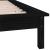 Cadru de pat cu LED, negru, 100x200 cm, lemn masiv GartenMobel Dekor