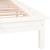 Cadru de pat cu LED, alb, 120x200 cm, lemn masiv GartenMobel Dekor