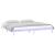 Cadru de pat cu LED, alb, 120x200 cm, lemn masiv GartenMobel Dekor