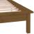 Cadru de pat cu LED, maro miere, 160x200 cm, lemn masiv GartenMobel Dekor