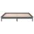 Cadru de pat cu LED, gri, 200x200 cm, lemn masiv GartenMobel Dekor