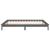 Cadru de pat cu LED, gri, 200x200 cm, lemn masiv GartenMobel Dekor