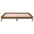 Cadru de pat cu LED, maro miere, 200x200 cm, lemn masiv GartenMobel Dekor