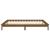 Cadru de pat cu LED, maro miere, 200x200 cm, lemn masiv GartenMobel Dekor