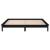 Cadru de pat cu LED, negru, 200x200 cm, lemn masiv GartenMobel Dekor