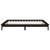 Cadru de pat cu LED, negru, 200x200 cm, lemn masiv GartenMobel Dekor