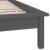 Cadru de pat cu LED mic single 2FT6, gri, 75x190 cm, lemn masiv GartenMobel Dekor