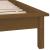 Cadru pat Small Single 2FT6 LED maro miere 75x190 cm lemn masiv GartenMobel Dekor