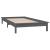 Cadru de pat single, cu LED, gri, 90x190 cm, lemn masiv GartenMobel Dekor